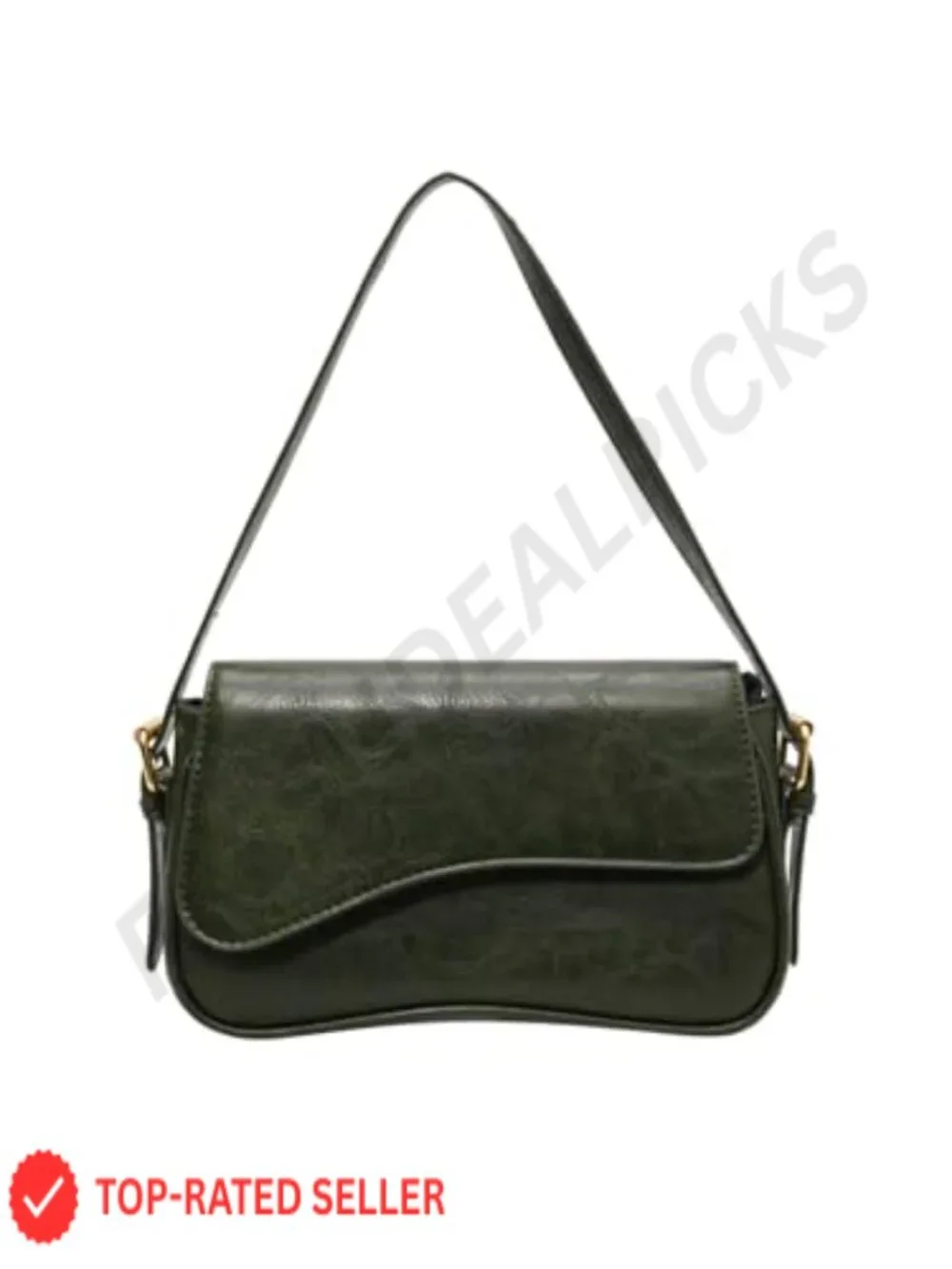 Faux Leather Hobo Shoulder Bag - Trendy Crossbody Purse with Top Handle &